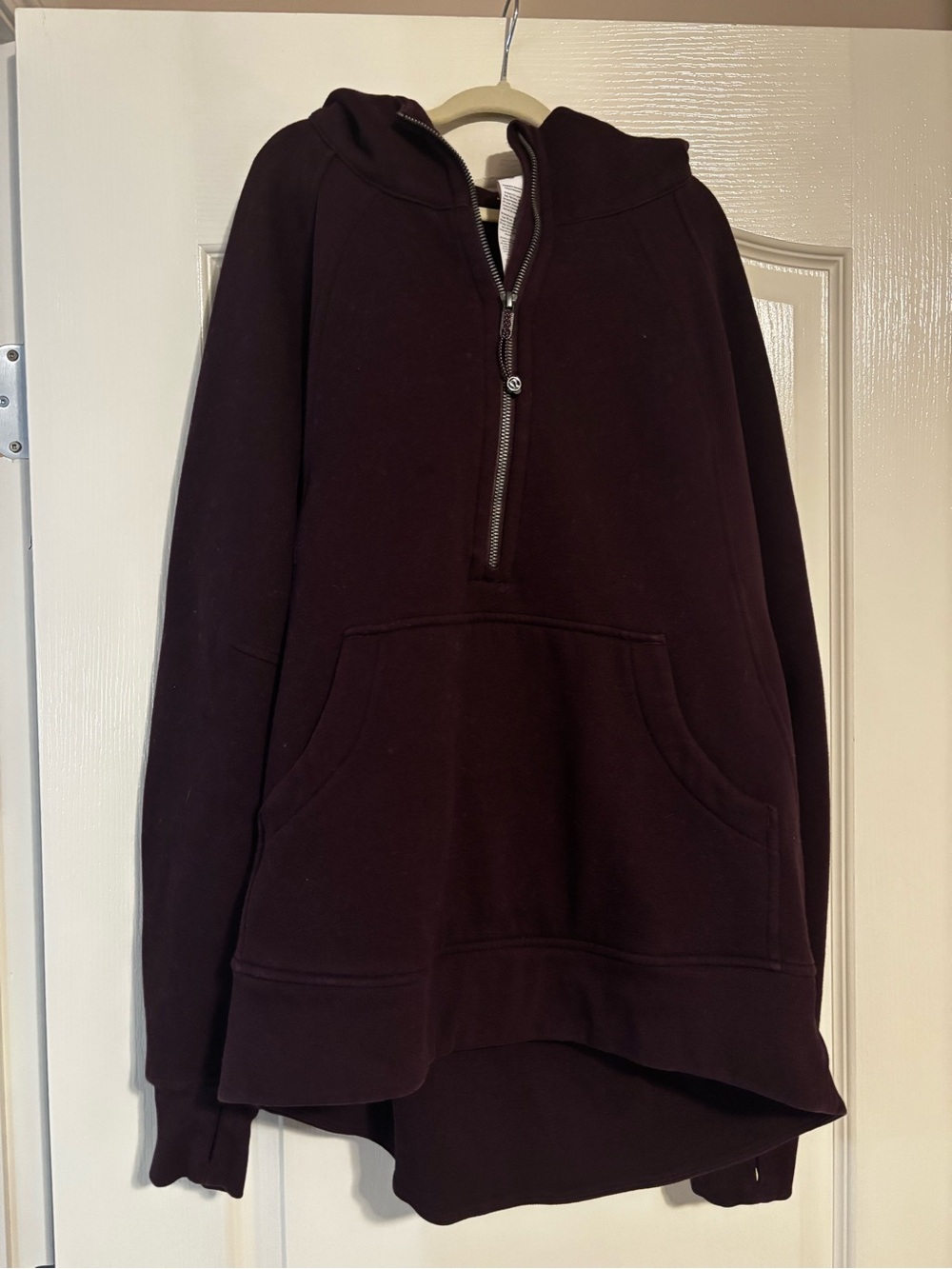 lululemon athletica Half-Zip Hoodie Sweater - Black Plum